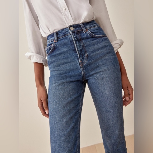 Reformation Liza High Rise Straight Long Jeans. Size 24 - Picture 2 of 10